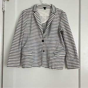 Medium J. Crew navy striped blazer